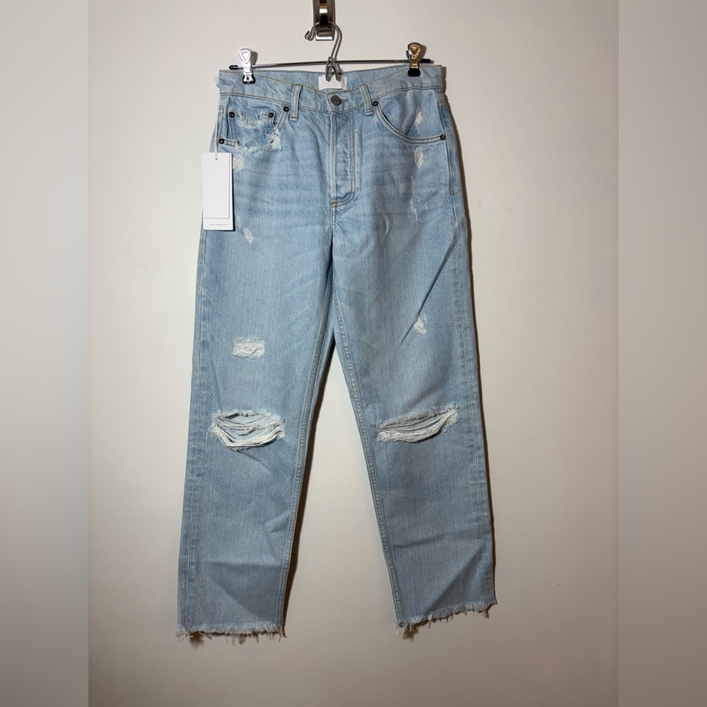 Boyish The Tommy High Rise Rigid Straight Jeans Spectacular Now in Super Light